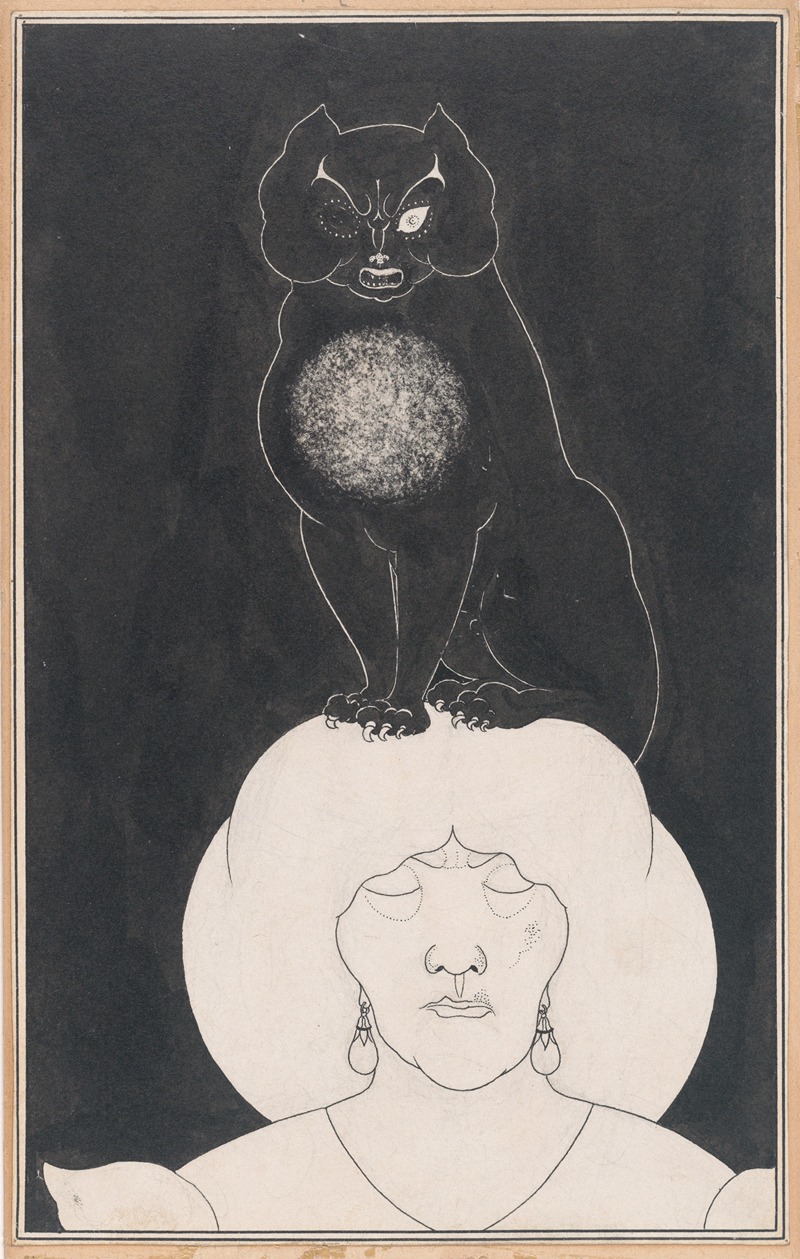 Aubrey Vincent Beardsley - The Black Cat, for Edgar Allan Poe’s ‘Tales of Mystery and the Imagination’