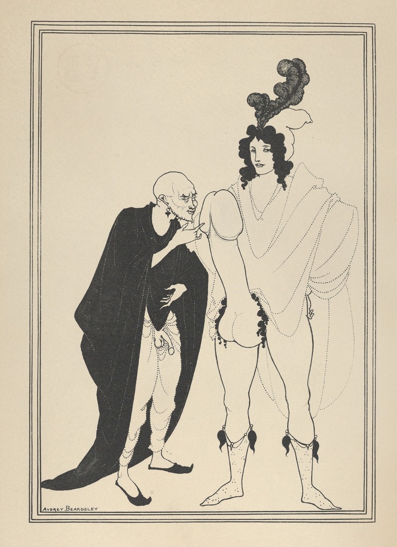 Aubrey Vincent Beardsley - The Examination of the Herald, for ‘The Lysistrata of Aristophanes’