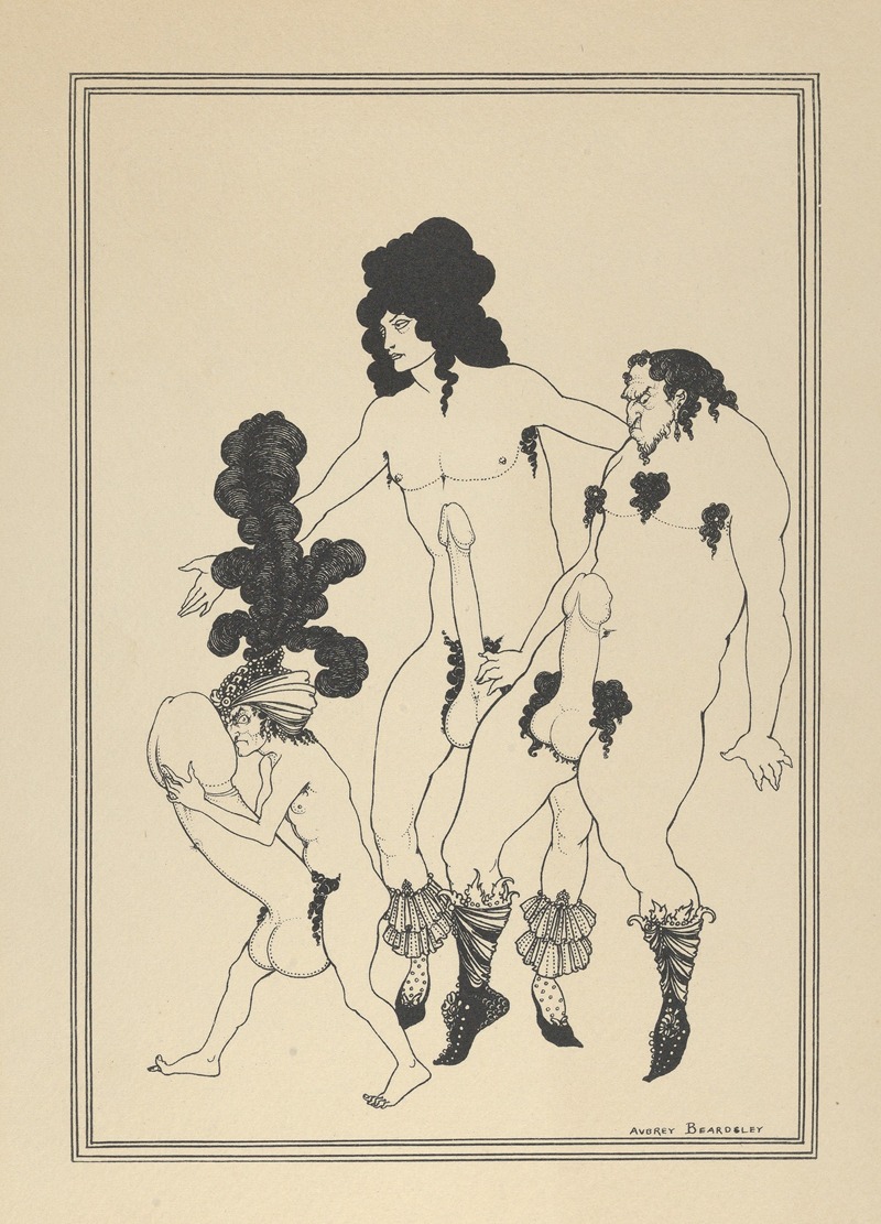 Aubrey Vincent Beardsley - The Lacedemonian Ambassadors, for ‘The Lysistrata of Aristophanes’