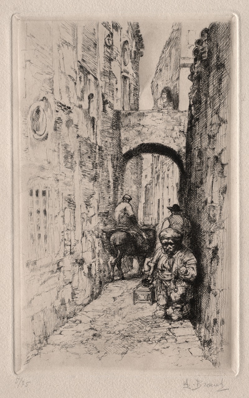 Auguste Brouet - Dwarf in Narrow Street