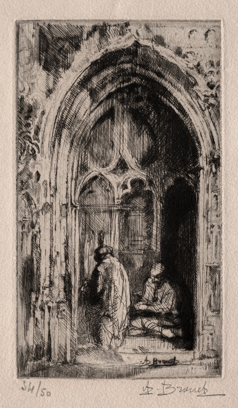 Auguste Brouet - Gothic Doorway