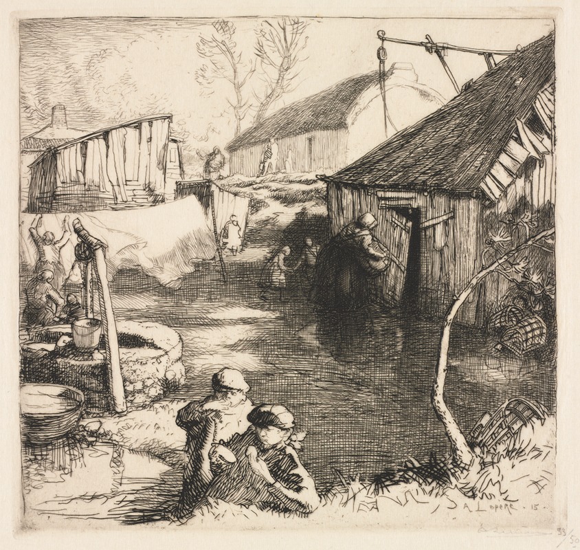 Auguste Louis Lepère - Fishermen’s Quarters (Saint-Jean-de-Monts)