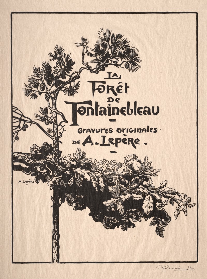 Auguste Louis Lepère - Fontainebleau; Frontispiece