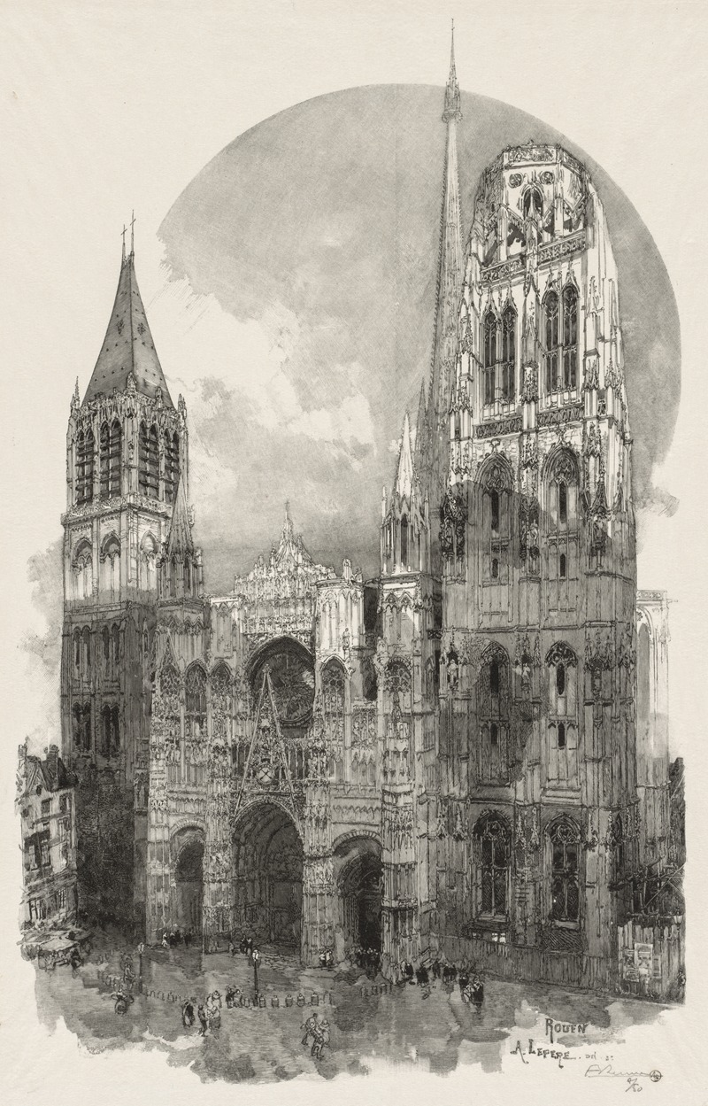 Auguste Louis Lepère - La Cathedrale de Rouen