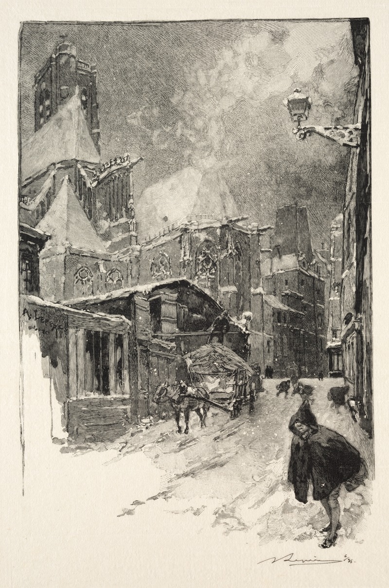 Auguste Louis Lepère - La Rue des Barres