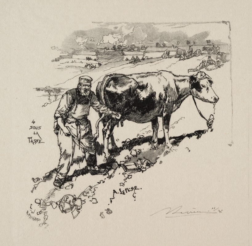 Auguste Louis Lepère - Le marchand de lait