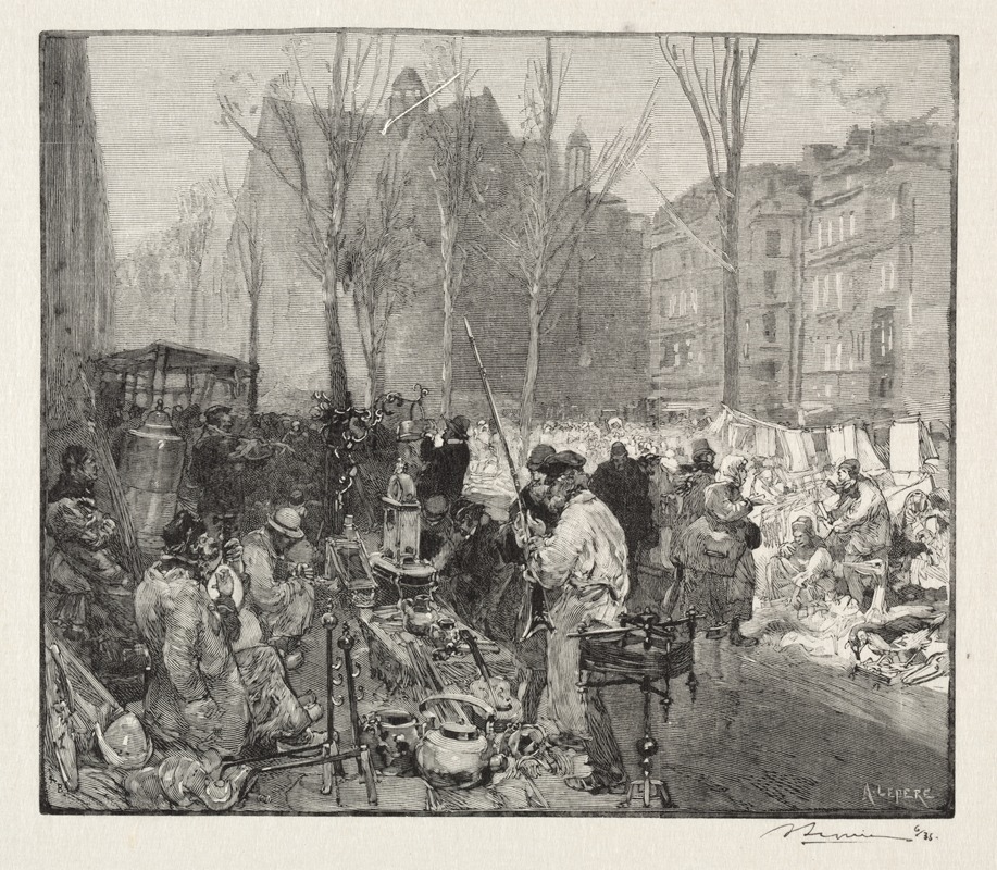 Auguste Louis Lepère - Marché à la Ferraille