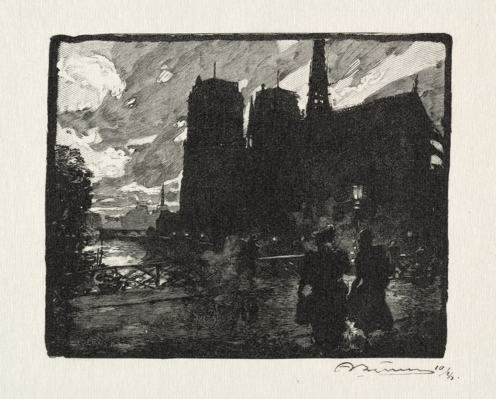 Auguste Louis Lepère - Notre Dame, le Soir