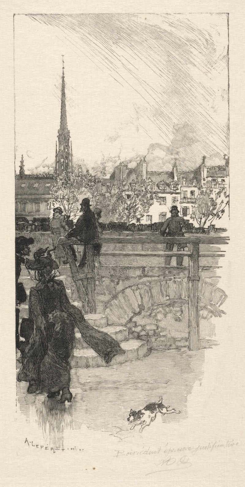 Auguste Louis Lepère - Quai des Grands Augustins, Paris