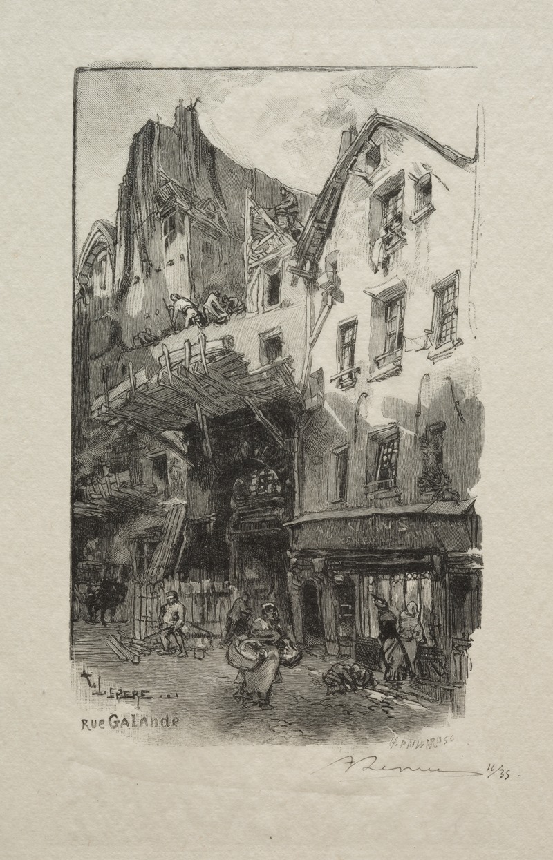 Auguste Louis Lepère - Rue Galande