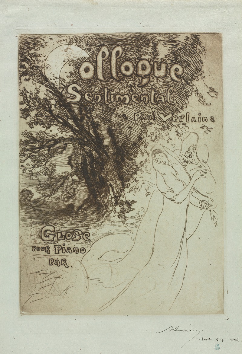 Auguste Louis Lepère - Sentimental Colloquy of Paul Verlaine