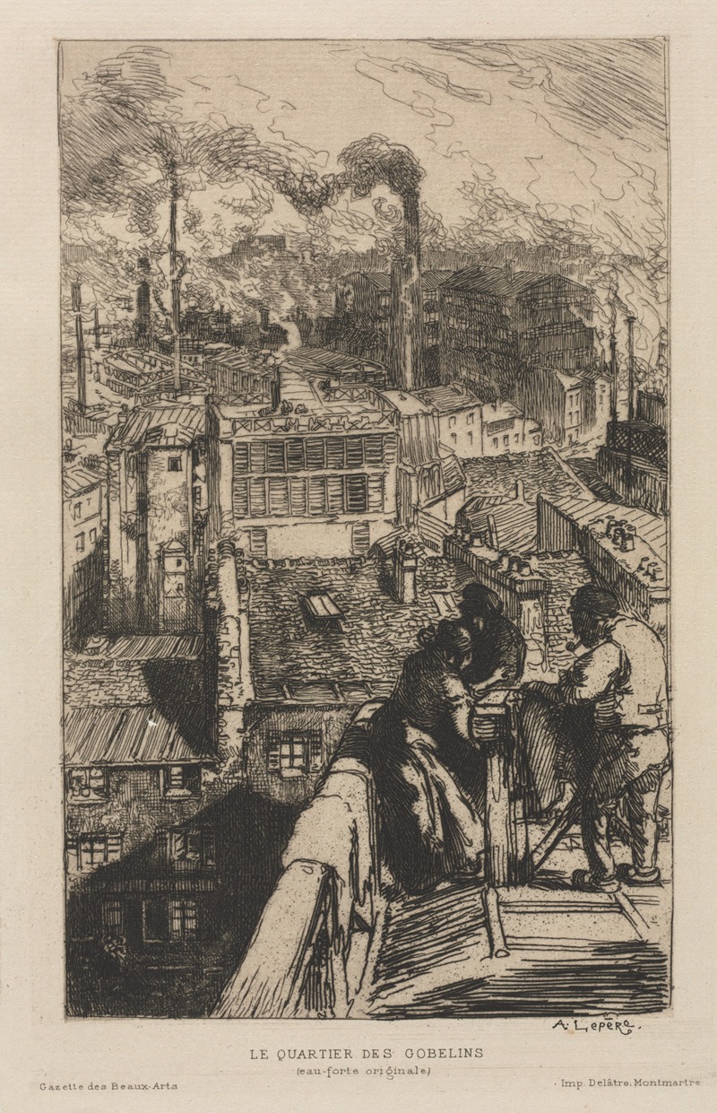 Auguste Louis Lepère - The Gobelin Quarter