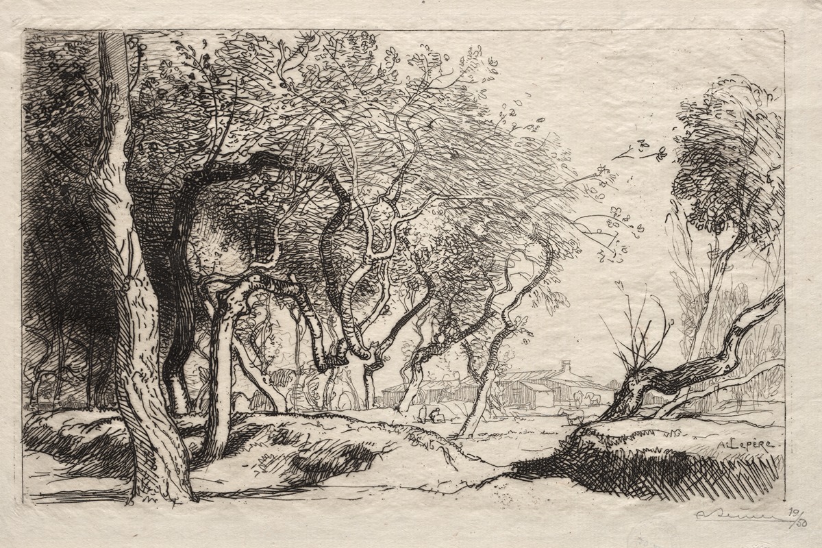 Auguste Louis Lepère - The Twisted Tree