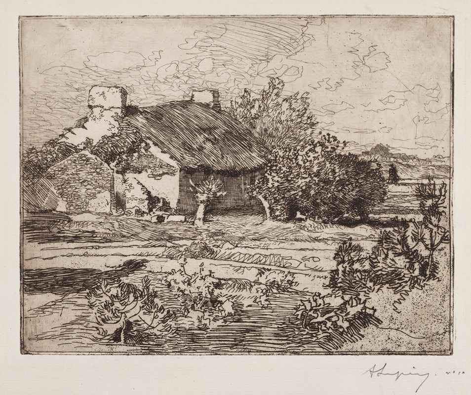 Auguste Louis Lepère - Vielle Bourrine, Maison du Marais, Vendée