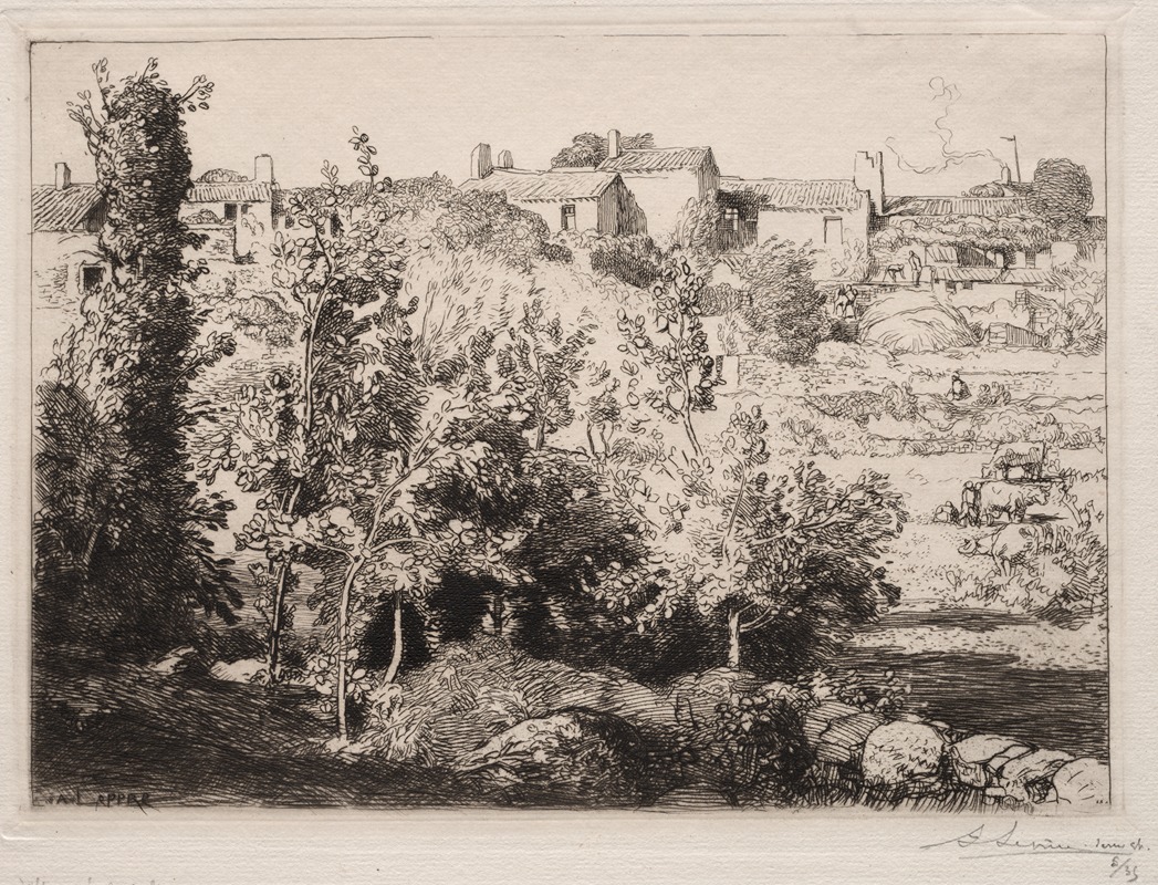 Auguste Louis Lepère - Village of Meule