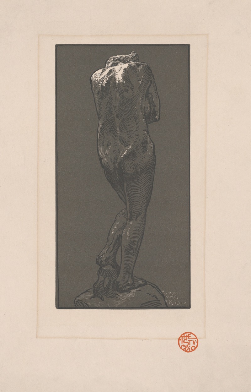 Auguste Louis Lepère - Nude statue, seen from behind