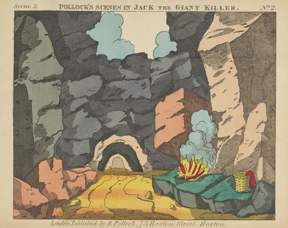 Benjamin Pollock - Jack and the Giant Killer, Scenes for a Toy Theater Pl.02