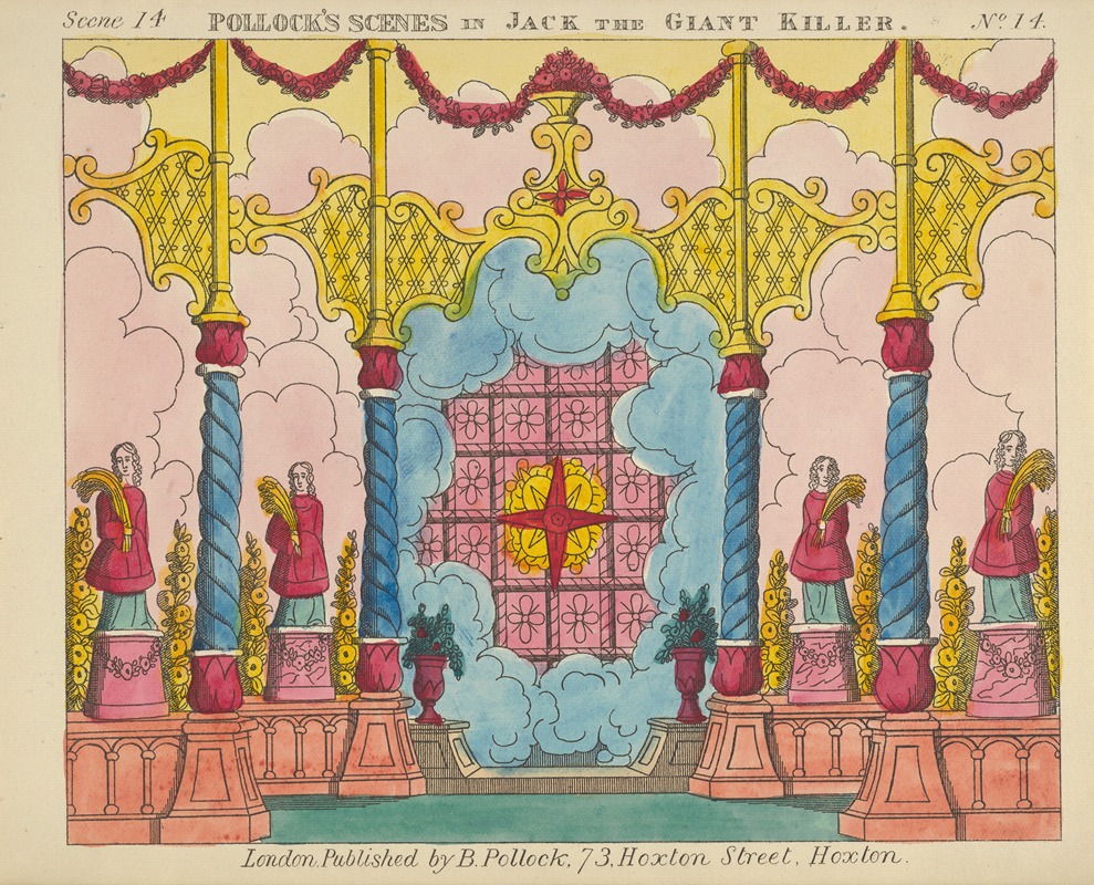 Benjamin Pollock - Jack and the Giant Killer, Scenes for a Toy Theater Pl.14