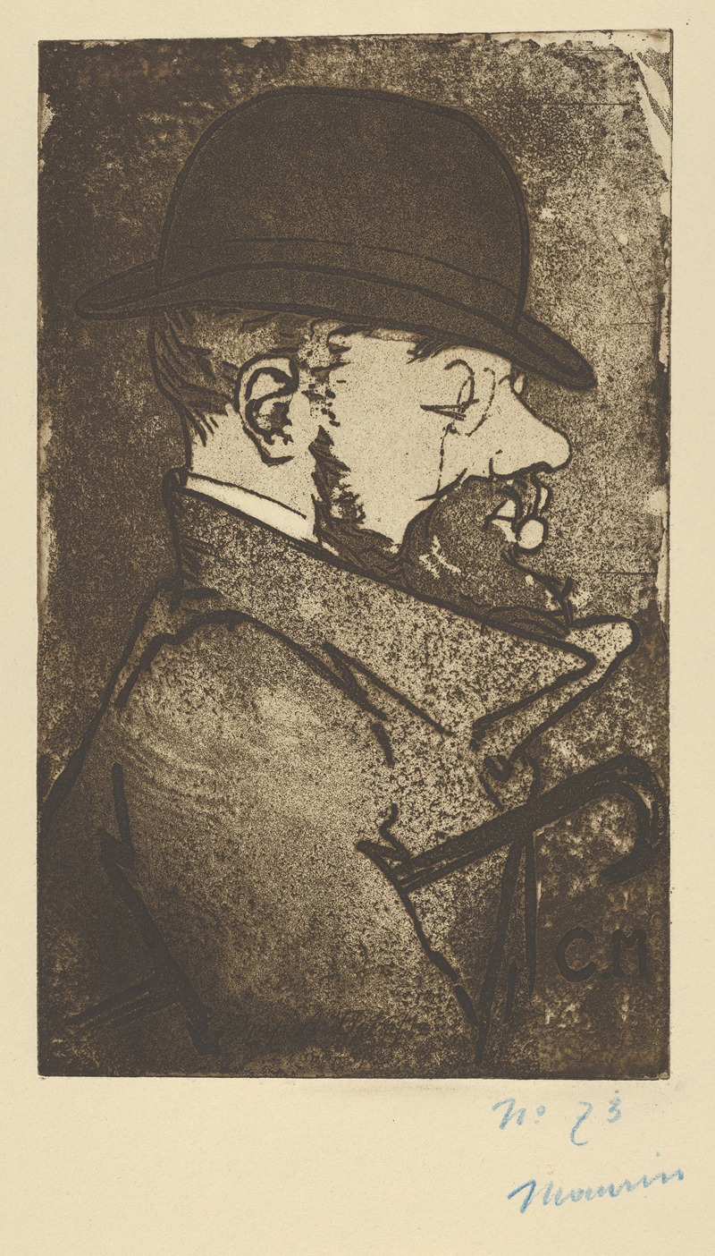 Charles Maurin - Portrait of Toulouse-Lautrec (Portrait de Toulouse-Lautrec), from ‘L’Estampe Originale’