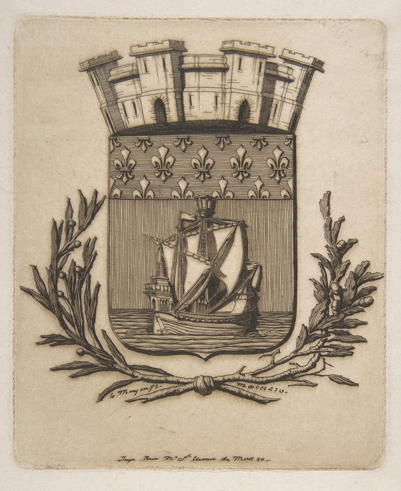 Charles Meryon - Coat-of-Arms Symbolizing the City of Paris