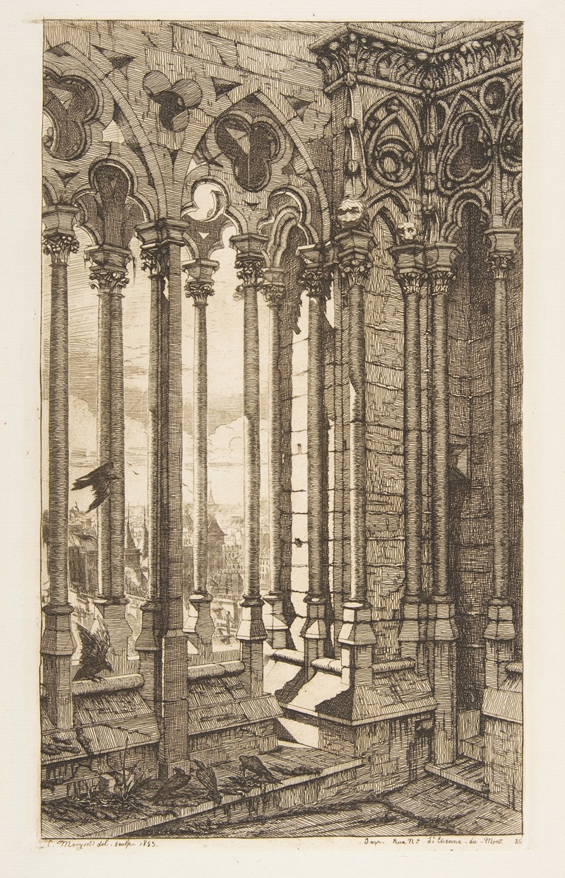 Charles Meryon - Gallery, Nôtre-Dame Cathedral, Paris