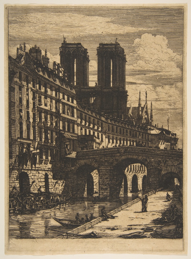 Charles Meryon - The Petit Pont, Paris