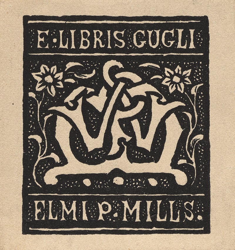 Charles Samuel Keene - Bookplate; Elmi P. Mills