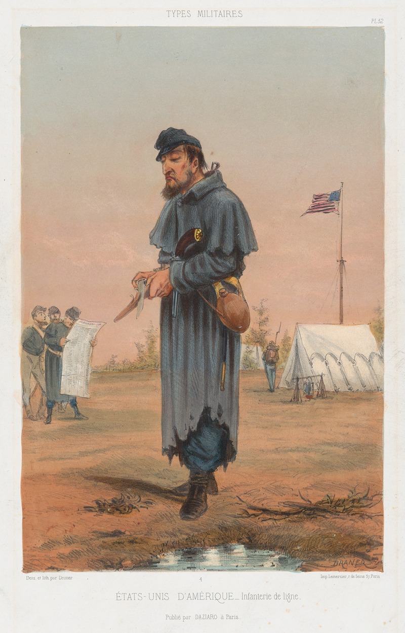 Draner - États-Unis d’Amerique – Infanterie de ligne