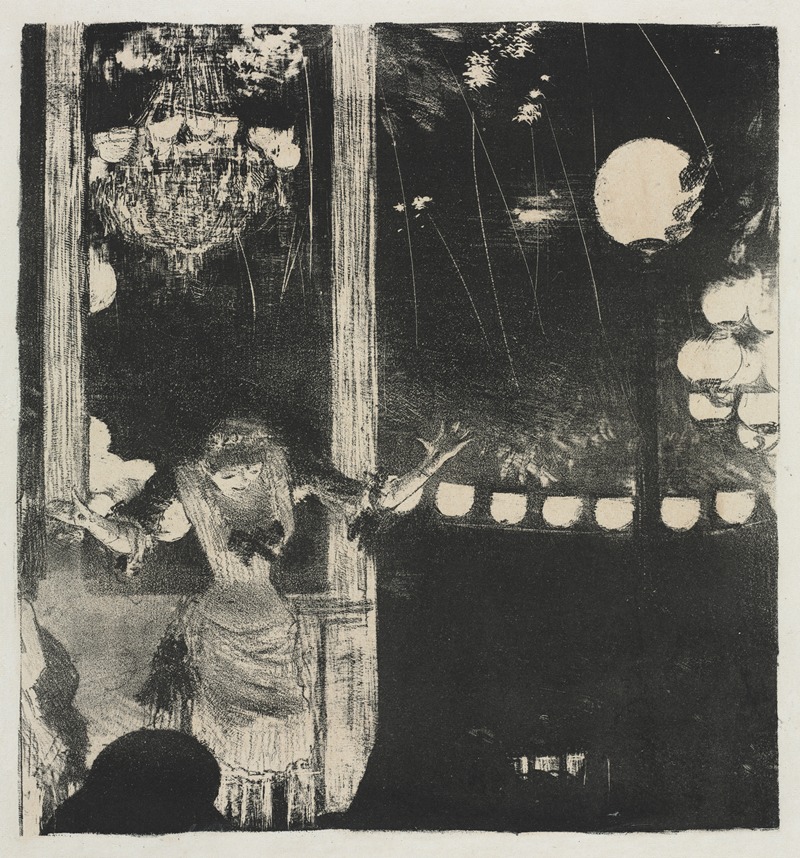 Edgar Degas - Mlle Bécat at the Café des Ambassadeurs