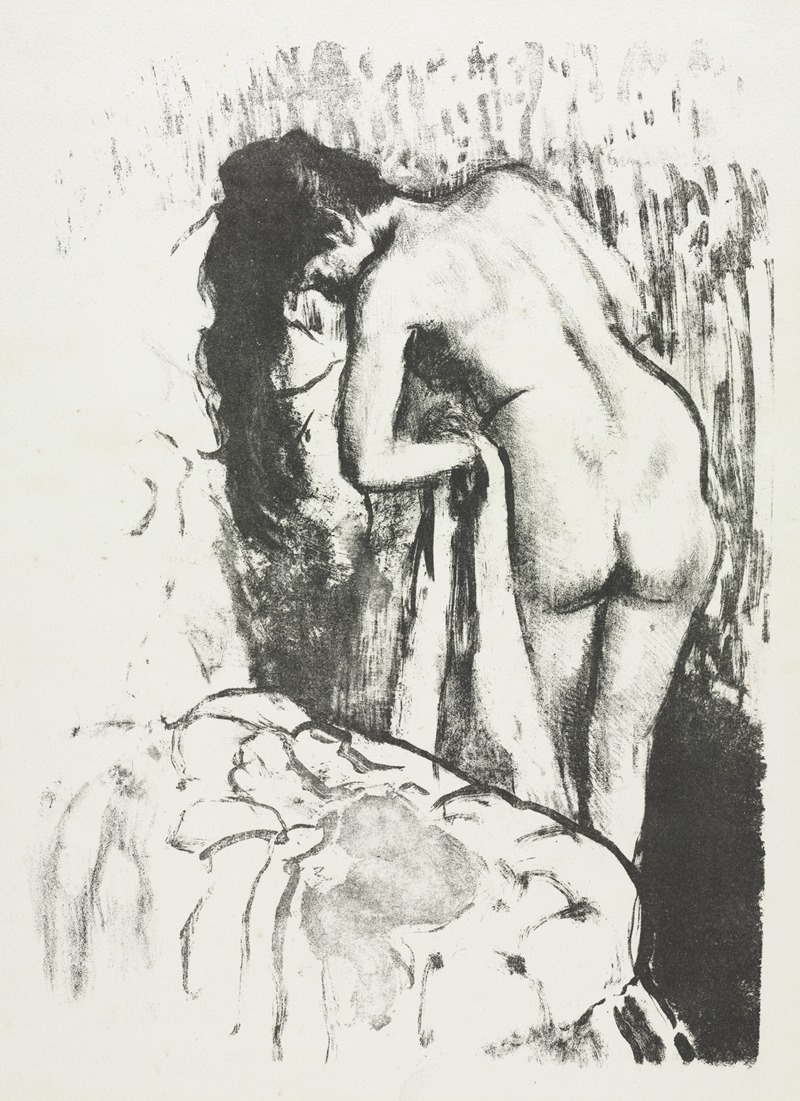 Edgar Degas - Nude Woman Standing, Drying Herself