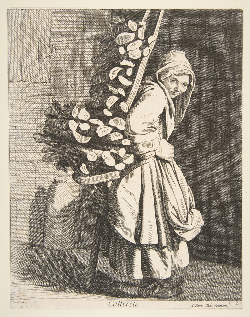 Edmé Bouchardon - Bundled Firewood Seller