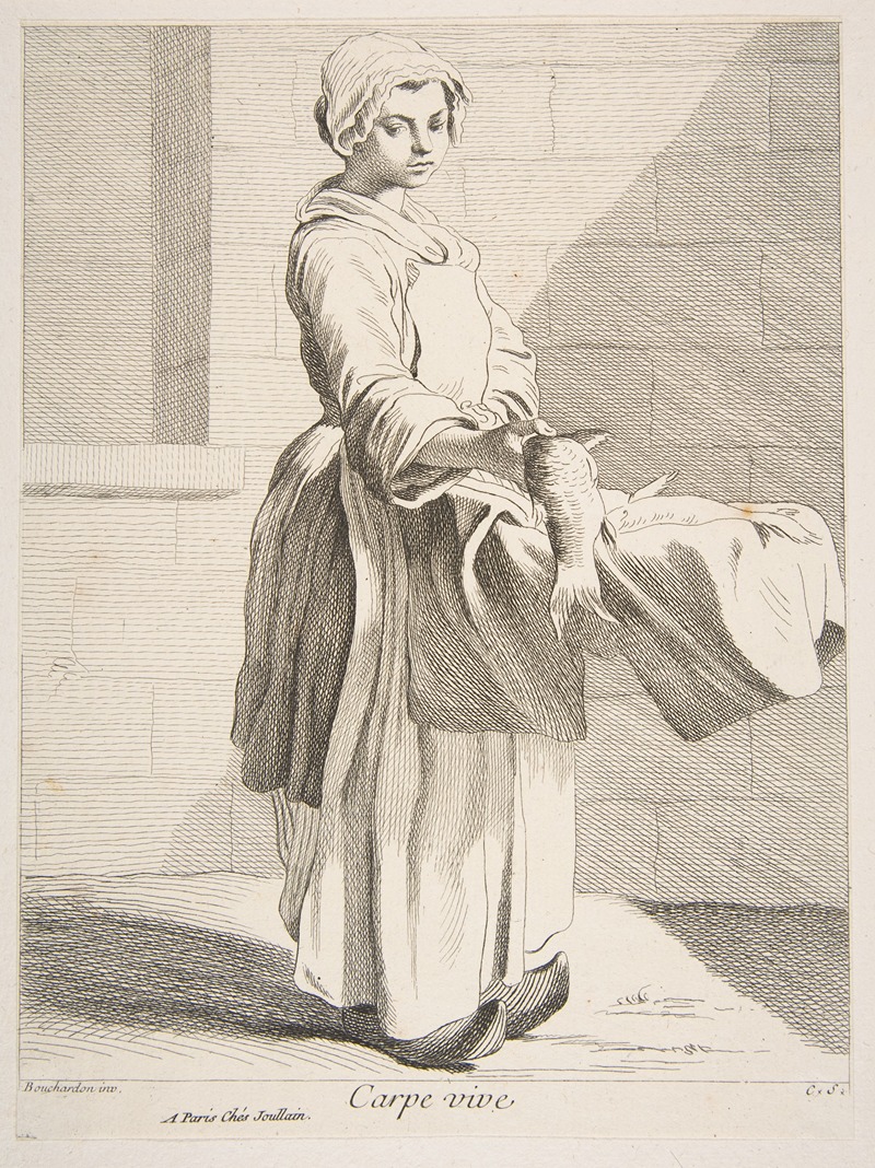 Edmé Bouchardon - Fish Vendor