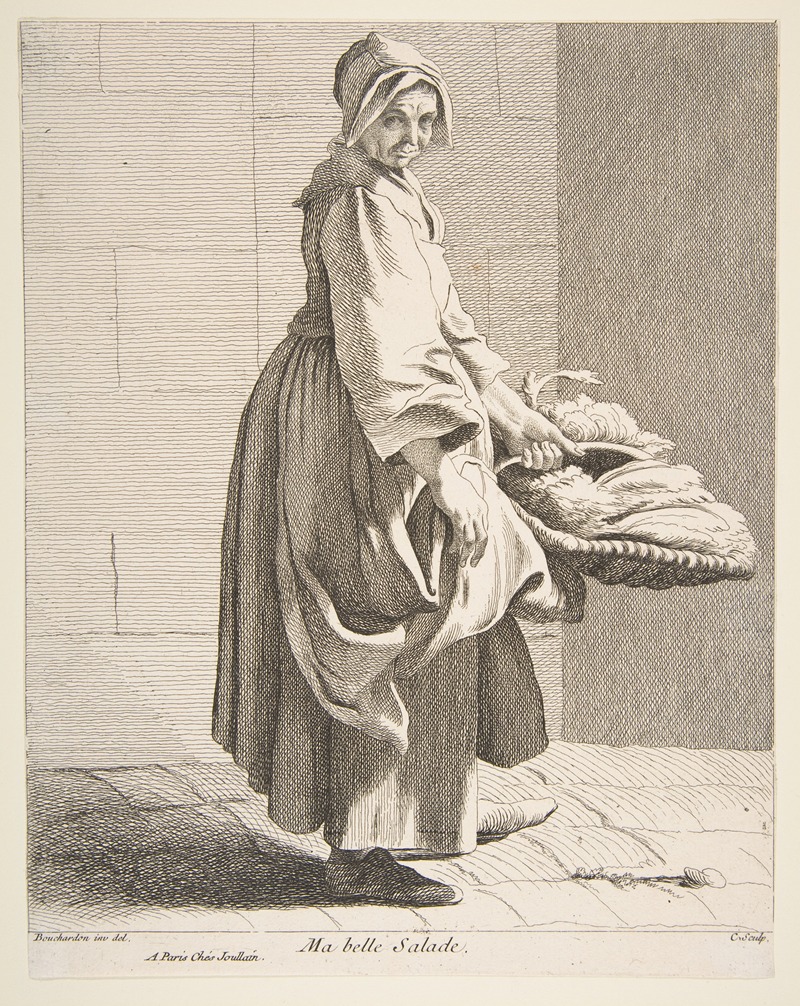 Edmé Bouchardon - Lettuce Seller