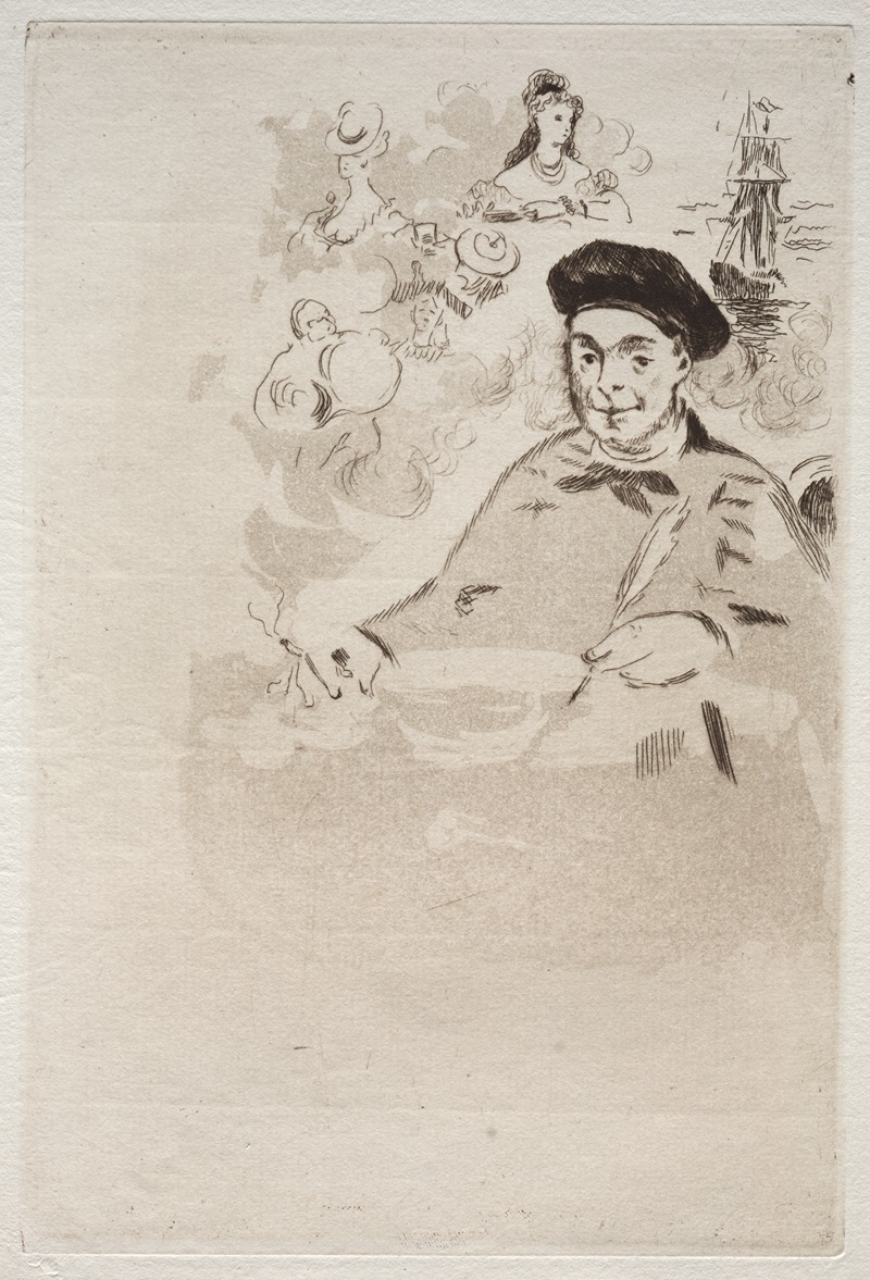 Édouard Manet - Frontispiece for an edition of Les Ballades by Theodore de Banville