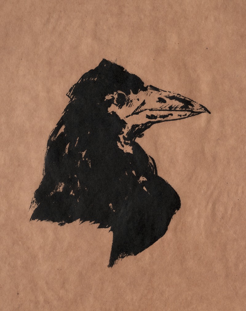 Édouard Manet - Raven’s Head in Profile