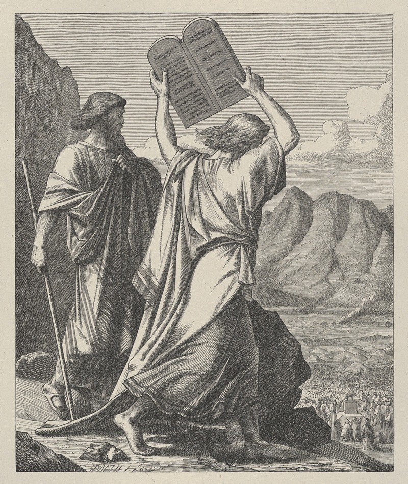 Edward Armitage - Moses Destroys the Tables [Tablets]