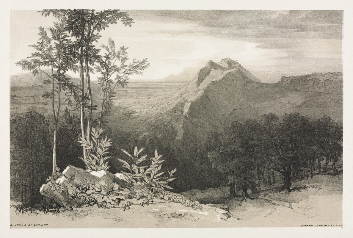 Edward Lear - Civitella di Subiaco