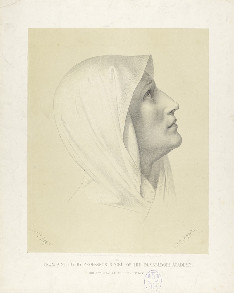 Ernst Deger - Head of a woman