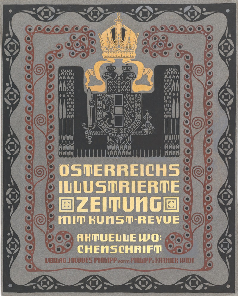 Erwin Puchinger - Design for the cover of the Austrian Illustrated Newspaper (Österreichs illustrierte Zeitung)