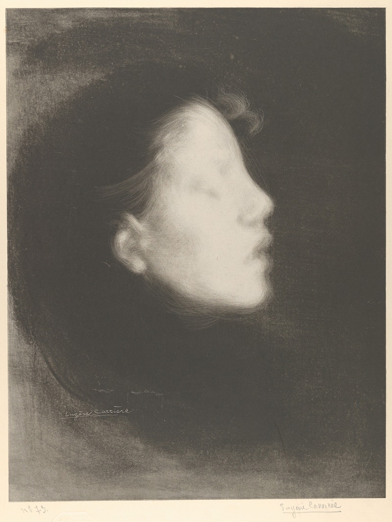 Eugène Carriere - Head of a Woman (Tête de femme)