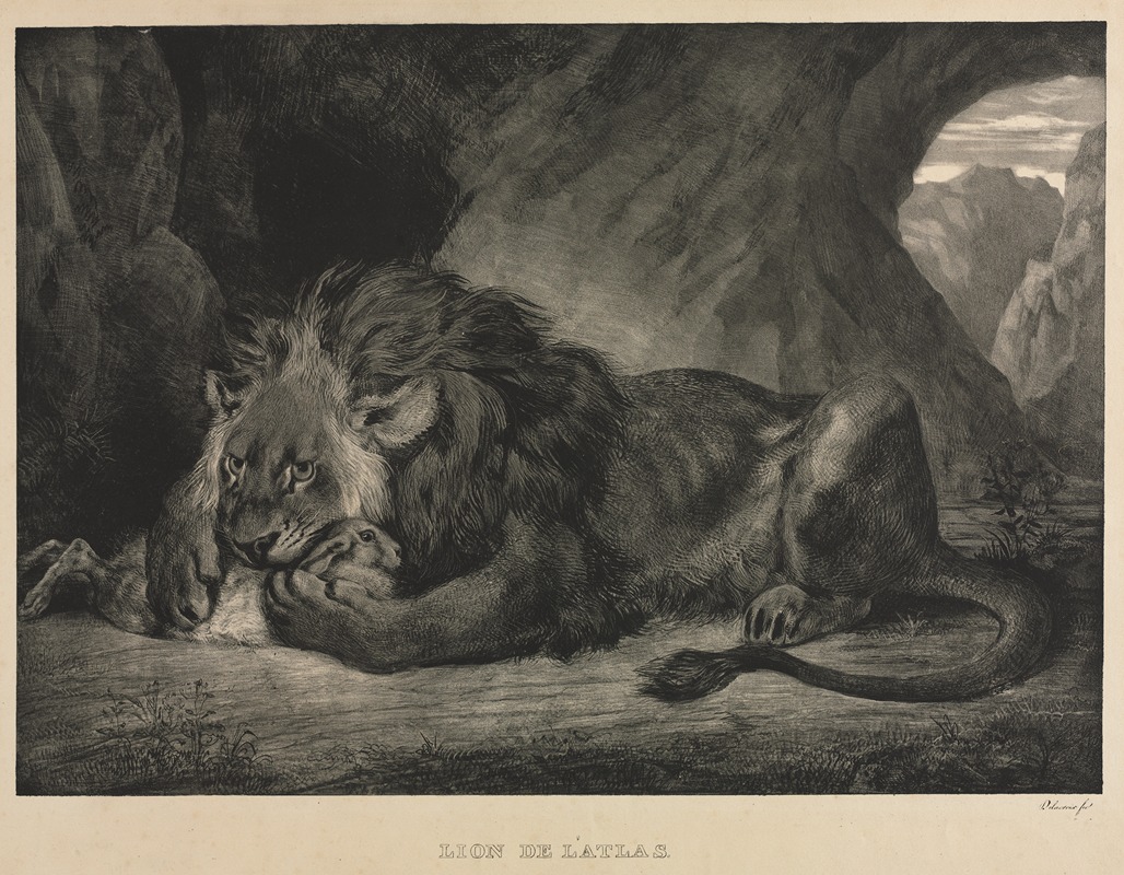 Eugène Delacroix - Lion of the Atlas Mountains