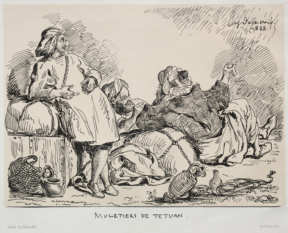 Eugène Delacroix - Muleteers of Tétuan