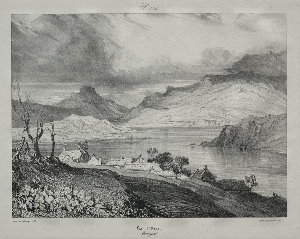 Eugène Isabey - Lac d’Aidat, Auvergne