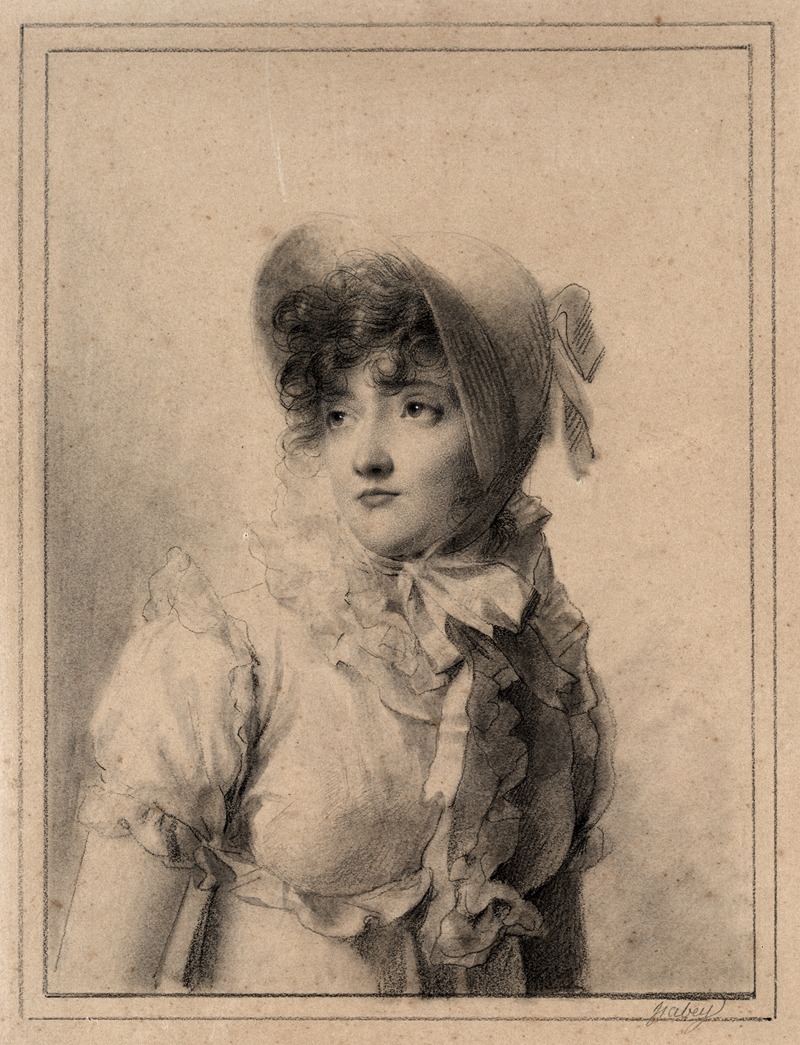 Eugène Isabey - Portrait of Comtesse Starjinska