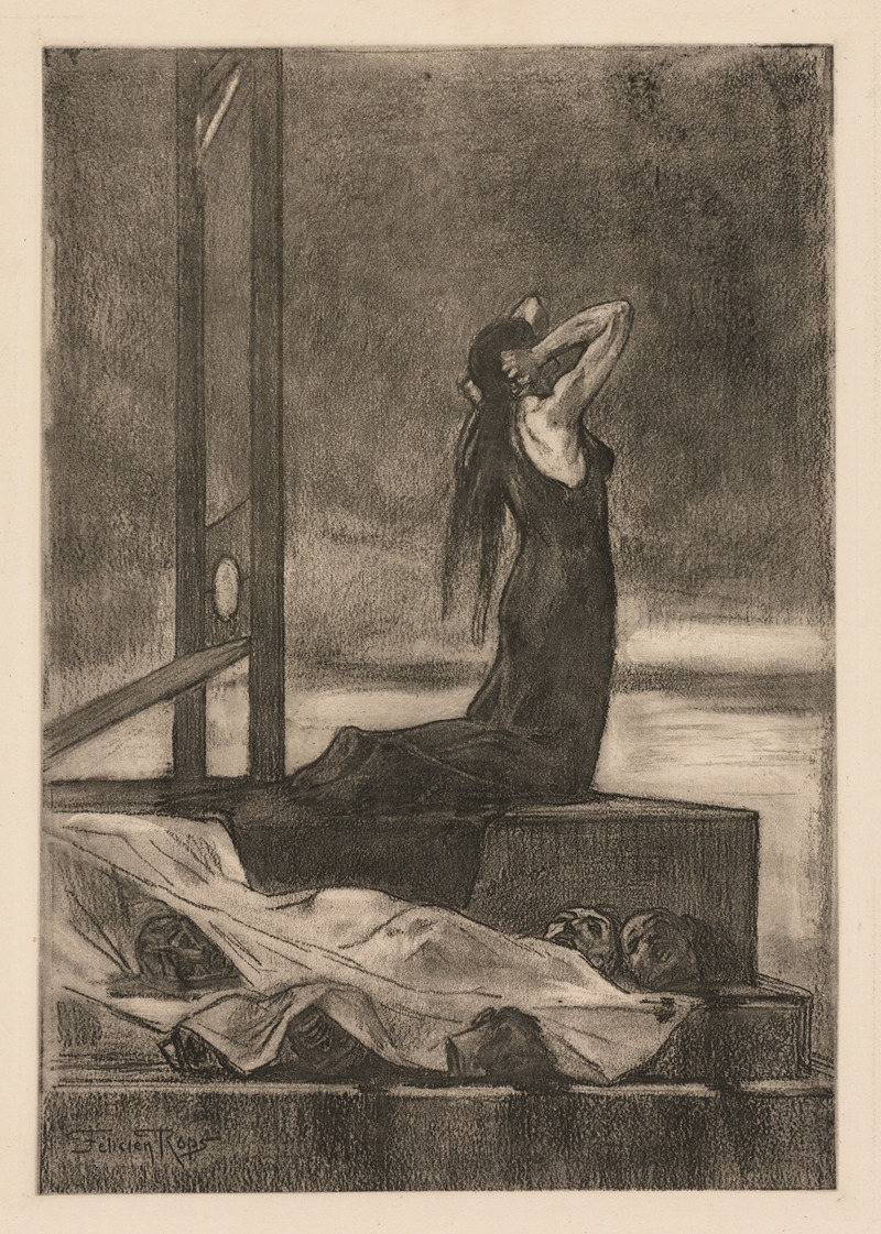 Félicien Rops - Capital Punishment; The Pain of Death