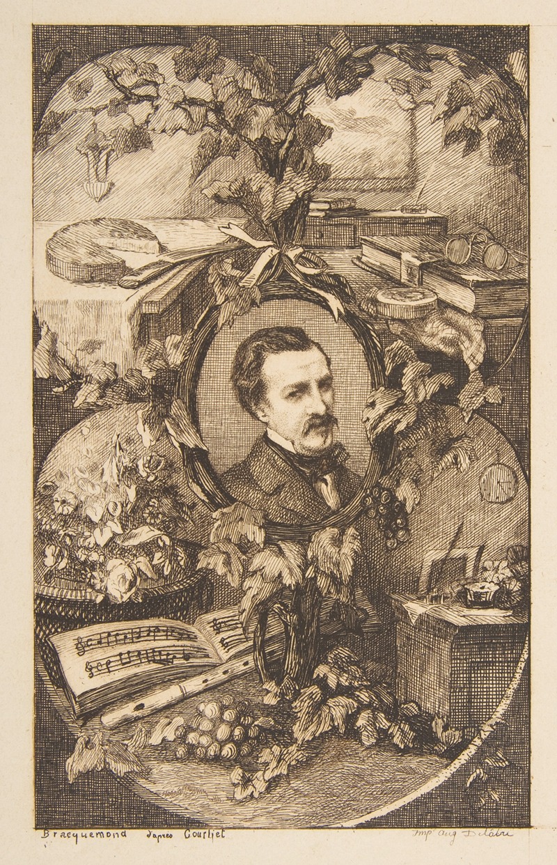 Félix Bracquemond - Frontispiece for Champfleury’s ‘Les Amis de la Nature’