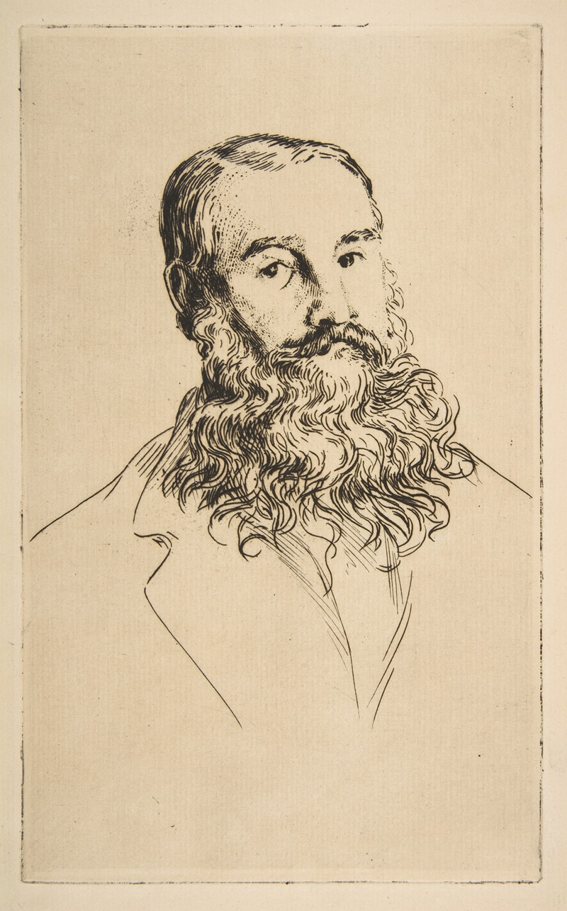 Félix Bracquemond - Portrait of Charles Leland