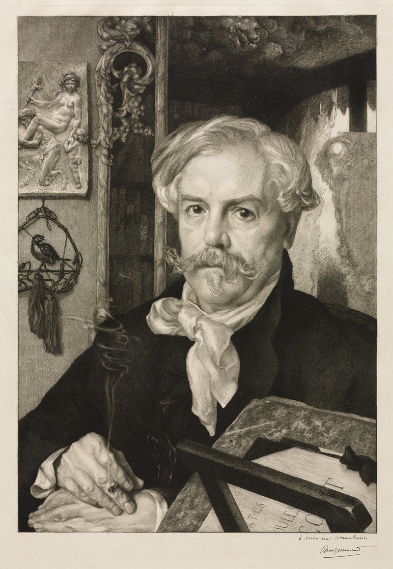 Félix Bracquemond - Portrait of Edmond de Goncourt