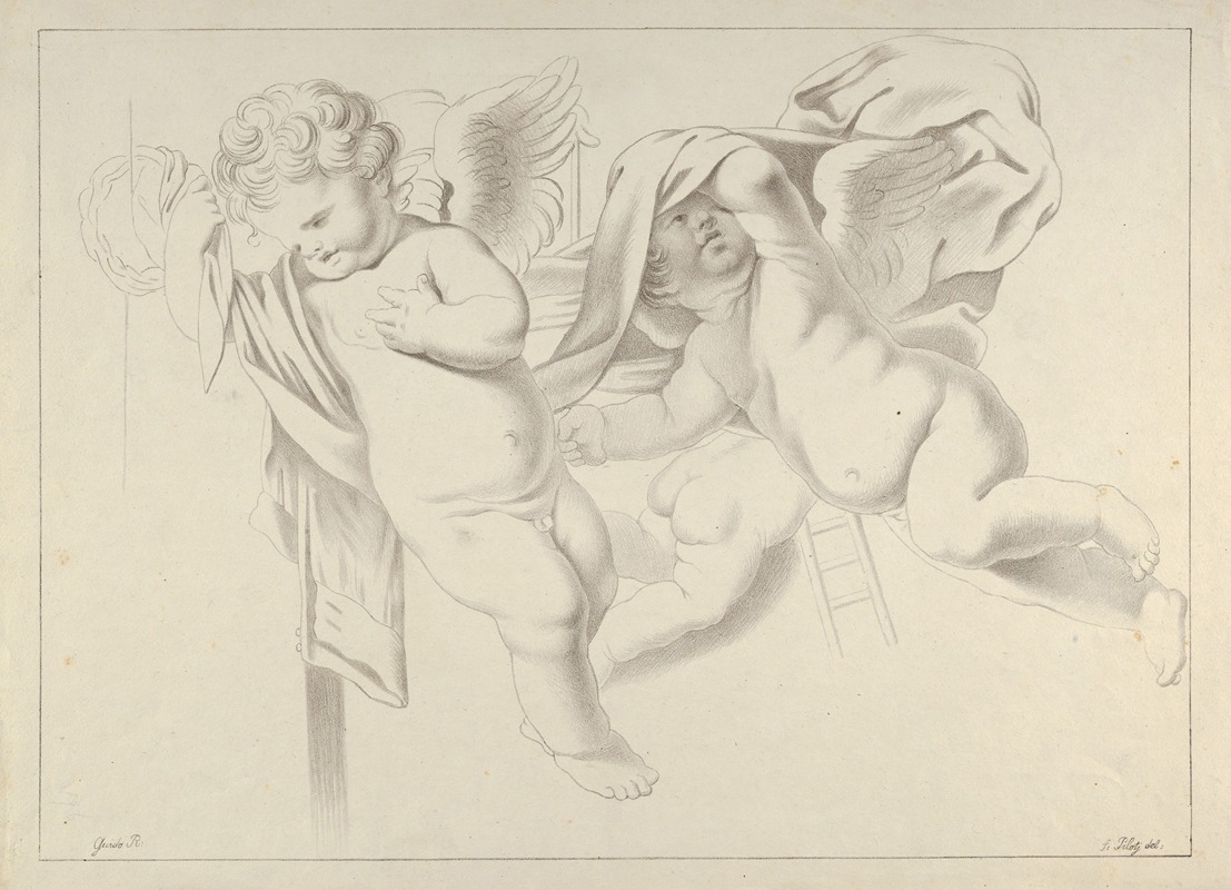 Ferdinand Piloty - Study of three putti