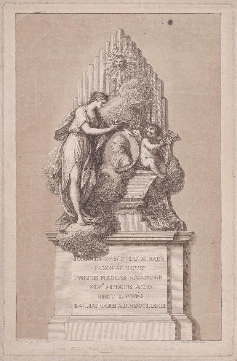 Francesco Bartolozzi - Monument to Johann Christian Bach